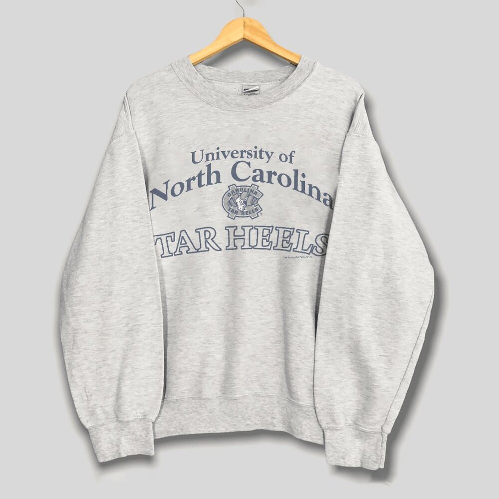 90s University Of North Carolina Tar Heels Crewneck Sweatshirt, NCAA Shirt Tee